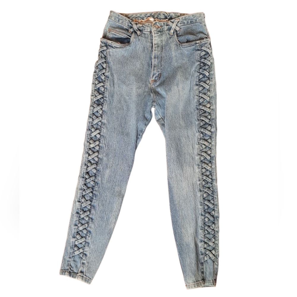 Denim Republic Corset Side Jeans Mottled Wash